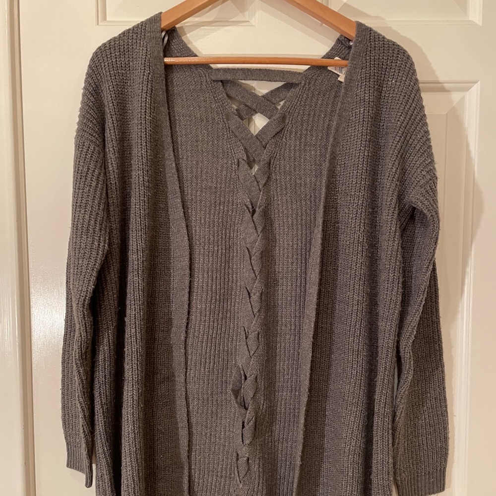 Cute gray cardigan! Small! Lightly loved.